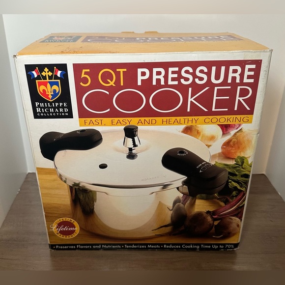 Philippe Richard‎ 5 Quart Aluminum Pressure Cooker New Open Box. - Picture 1 of 7